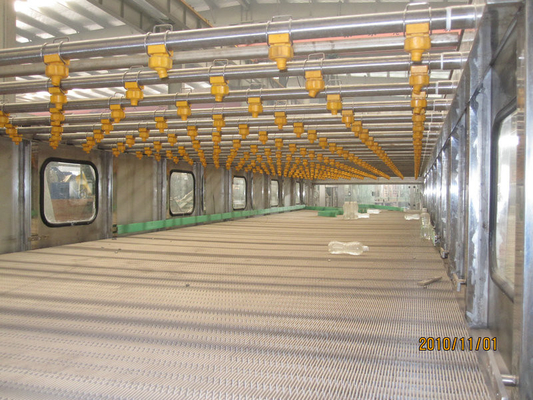 12000BHP Bottle Cooling Tunnel For Ice Tea / Flavor Water