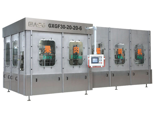 HUISDIERENflessen 18000BPH Volumetrische Vloeibare het Vullen Machine voor Pulp/Vezelssap